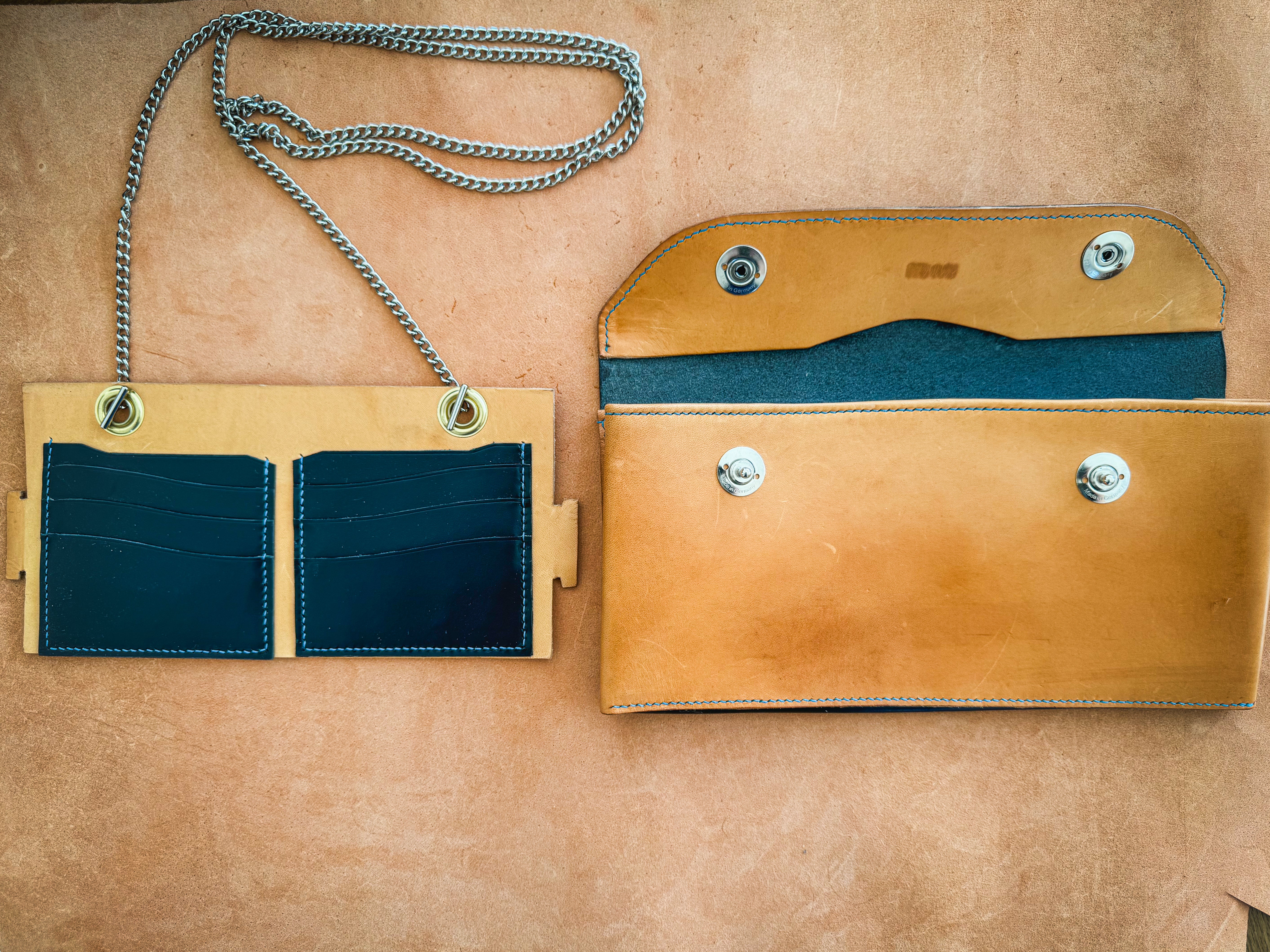 Handcrafted Italian Leather Clutch Bag – Removable Wallet & Shoulder Strap