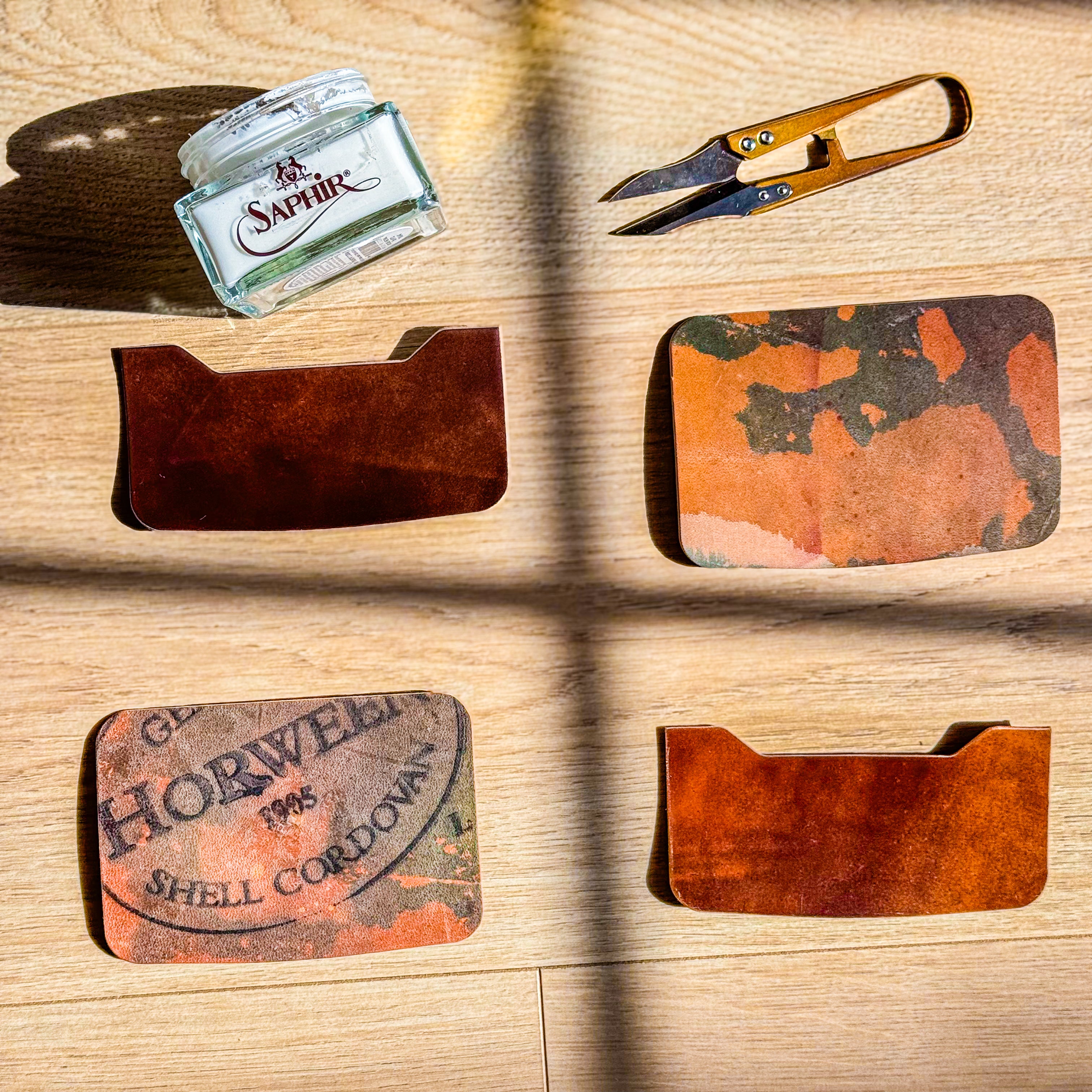 Gemini Wallet - Horween - Navy/Intense Blue