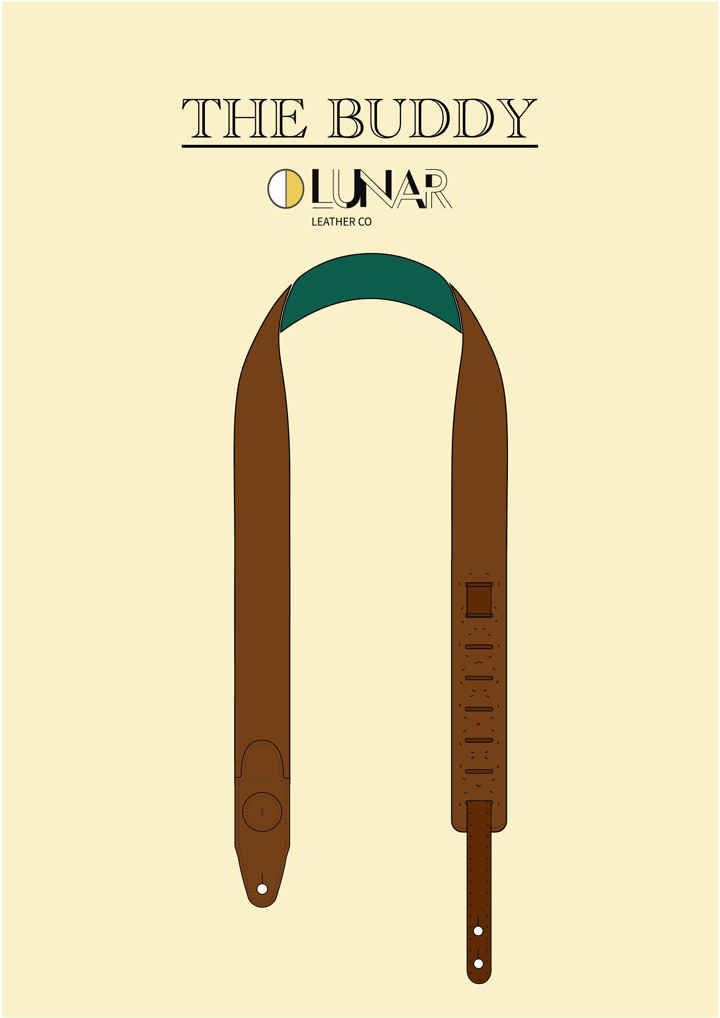 THE BUDDY Guitar Strap Pattern DIY LEATHERCRAFTING