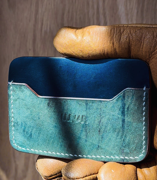 Gemini Wallet - Horween - Navy/Intense Blue